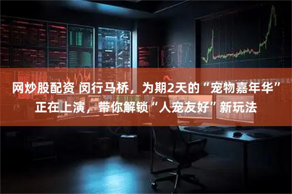 网炒股配资 闵行马桥，为期2天的“宠物嘉年华”正在上演，带你解锁“人宠友好”新玩法